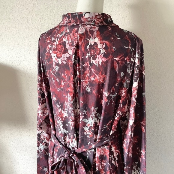 BLUE SKY CLOTHING Bamboo Floral Shirt Dress NEW Cottagecore Modest Comfy 1X - Picture 13 of 16